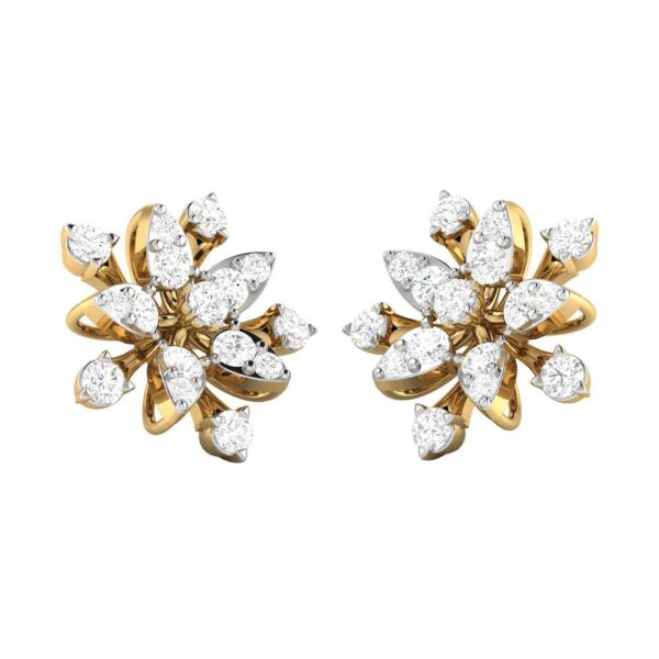 Antique Flower Diamond Studs